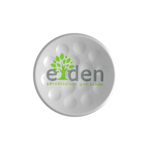 TWiNTEE Augenoptiker Eden logo golf tee